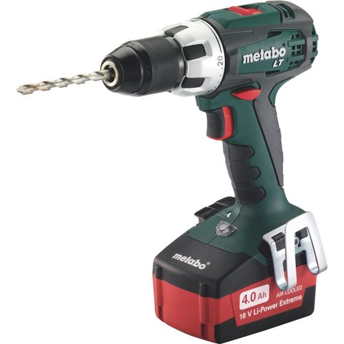 Metabo BS18 V Li Akku Bohrschrauber mit 2 x 4,0 Ah LiIon Akkus und Ladegerät