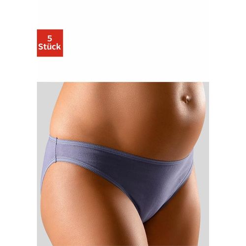 PETITE FLEUR Umstandsslip 2xblau+2xweiß+1xschwarz Gr. 36 für Damen. Bequem. Nachhaltig.