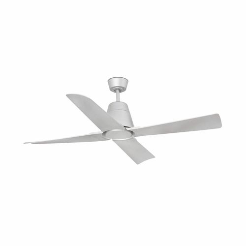 FARO BARCELONA Deckenventilator Typhoon M mit DC-Motor, IP44 grau