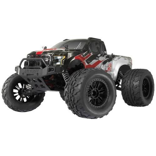 Reely New2 Super Combo Brushed 1:10 RC Modellauto Elektro Monstertruck Allradantrieb (4WD) 100% RtR 2,4 GHz inkl. Akku, Ladegerät und Senderbatterien