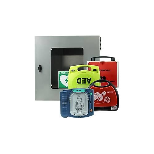 Universal Defibrillator-Außenwandkasten, klimatisiert, beleuchtet mit Alarm, IP54, B 400 mm x T 200 mm x H 400 mm