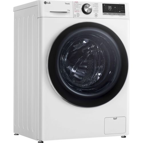 A (A bis G) LG Waschmaschine „F4WR7012“ Waschmaschinen schwarz-weiß (weiß, schwarz) Frontlader
