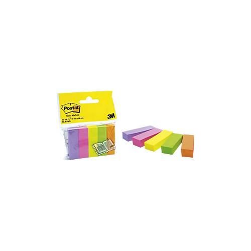 Post-it Haftstreifen 670-5, 5 x 100 Blatt, farbsortiert