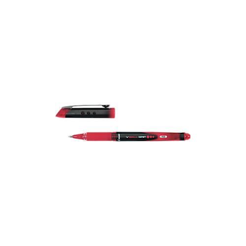 PILOT Tintenroller V-Ball Grip, rot, Strichstärke 0,6 mm, 12 Stück