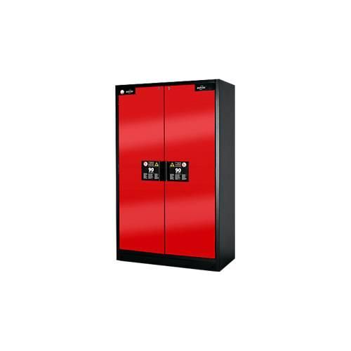 Sicherheitsschrank Typ 90 Asecos Q-CLASSIC-90, B 1200 mm, 4 Auszüge, verkehrsrot