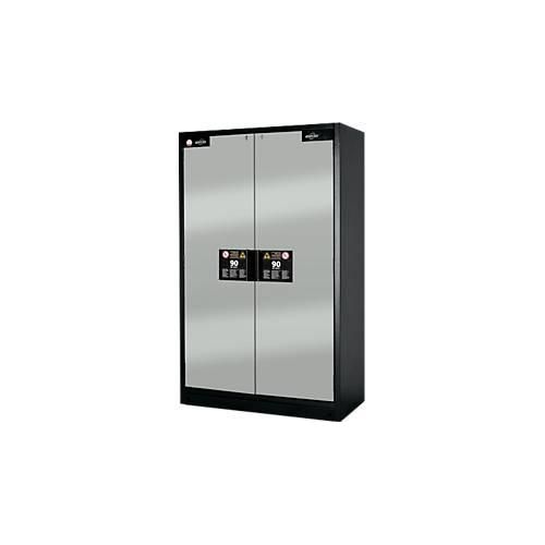 Sicherheitsschrank Typ 90 Asecos Q-CLASSIC-90, B 1200 mm, 4 Auszüge, lichtgrau