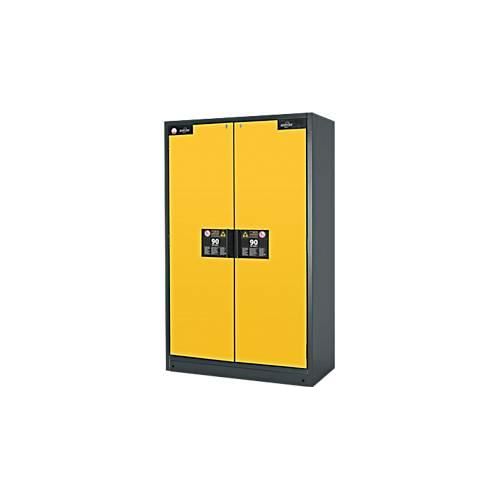 Sicherheitsschrank Typ 90 Asecos Q-CLASSIC-90, B 1200 mm, 4 Auszüge, sicherheitsgelb