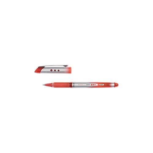 PILOT Tintenroller V-Ball Grip, rot, Strichstärke 0,4 mm, 12 Stück