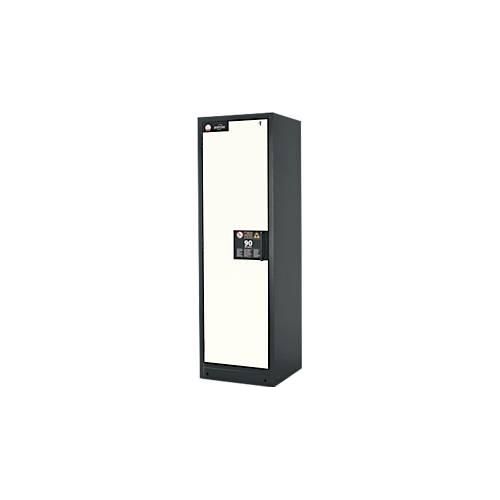 Sicherheitsschrank Typ 90 Asecos Q-CLASSIC-90, B 600 mm, Tür links, 6 Auszüge, reinweiß