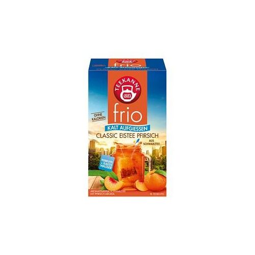 TEEKANNE frio Classic Eistee Pfirsich Tee 18 Beutel à 2,5 g