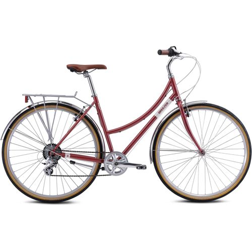 Trekkingrad BREEZER BIKES „DOWNTOWN EX ST“ Fahrräder Gr. 46 cm, 28 Zoll (71,12 cm), rot Trekkingräder