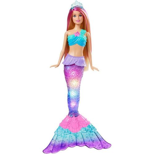 Barbie Meerjungfrauenpuppe Zauberlicht Meerjungfrau (leuchtet), bunt