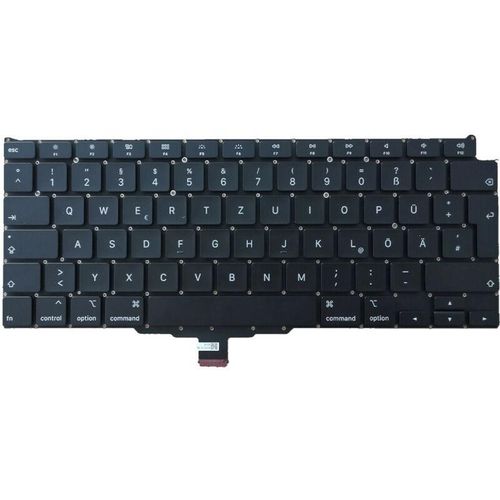 Laptop Notebook Tastatur Keyboard Deutsch qwertz kompatibel mit Apple MacBook Air 13 A2337 emc 3598 Serie / Schwarz, ohne Rahmen – Trade-shop