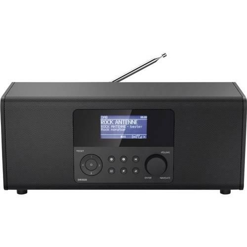 Hama DIR3020 Internet Tischradio DAB+, UKW, Internet WLAN, Internetradio Schwarz