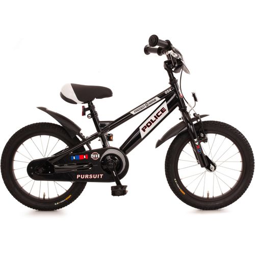 Kinderfahrrad BACHTENKIRCH „New POLICE“ Fahrräder Gr. 25 cm, 16 Zoll (40,64 cm), schwarz Kinder Kinderfahrräder