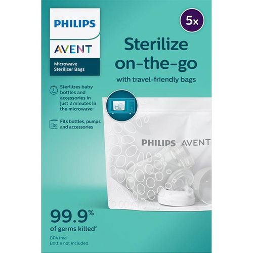 Philips Avent Sterilize on-the-go sterilisatiezakjes voor in de microgolfoven 5 st