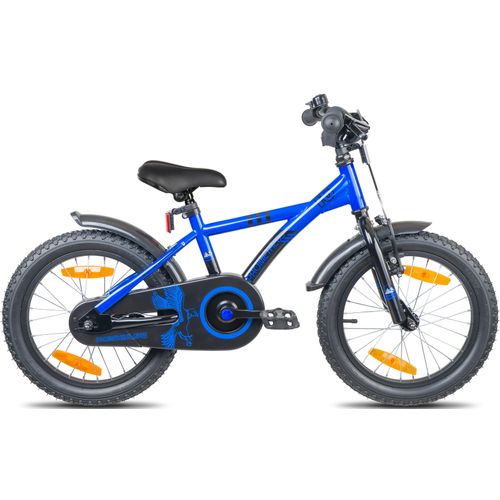 Kinderfahrrad PROMETHEUS BICYCLES „BLUE Hawk“ Fahrräder Gr. 24 cm, 16 Zoll (40,64 cm), blau Kinder Kinderfahrräder