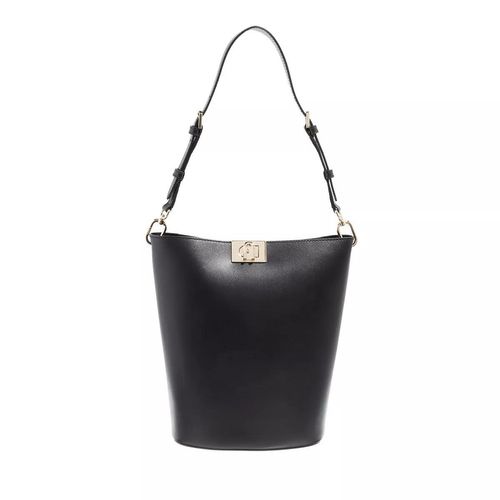 Furla Beuteltasche – Furla Fleur Mini Bucket Bag – in schwarz – Beuteltasche für Damen