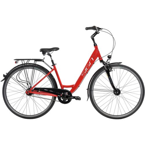 Cityrad SIGN Fahrräder Gr. 43 cm, 28 Zoll (71,12 cm), rot Fahrräder