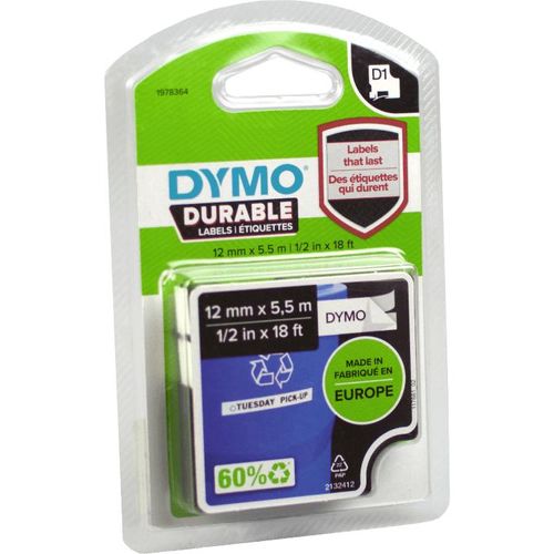 Dymo Originalband 1978364 schwarz auf weiß 12mm x 5,5m