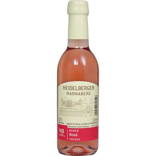 Winzer von Baden Rosé Heidelberger Mannaberg Weinmini trocken 0,25 L