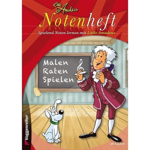 Little Amadeus Notenheft (Blanko-Notenheft), Geheftet
