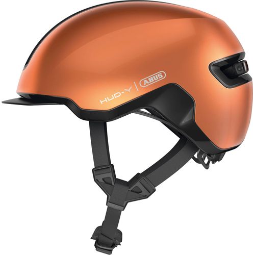 Fahrradhelm ABUS „HUD-Y“ Helme Gr. L Kopfumfang: 57 cm – 61 cm, orange Fahrradhelme für Erwachsene