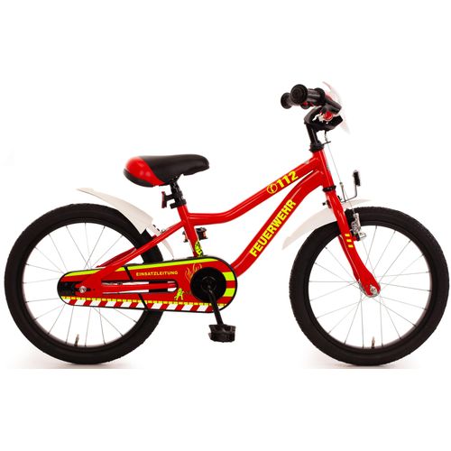 Kinderfahrrad BACHTENKIRCH „Feuerwehr“ Fahrräder Gr. 23,5 cm, 18 Zoll (45,72 cm), rot Kinder Kinderfahrräder