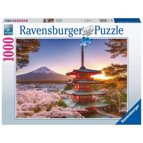 Ravensburger Puzzle Kirschblüte in Japan, 1000 Puzzleteile, Made in Germany, FSC® - schützt Wald - weltweit, bunt