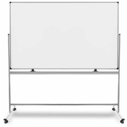 Whiteboard speziallackiert Mobil & drehbar 180 x 120 cm - Weiß