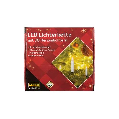Idena 30er LED Lichterkette grün 16,0 m