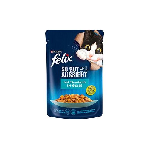 felix® Katzen-Nassfutter So gut wie es aussieht in Gelee mit Thunfisch 24x 85,0 g