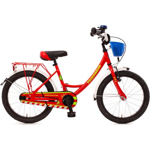 Kinderfahrrad BACHTENKIRCH „18“ Feuerwehr“ Fahrräder Gr. 31 cm, 18 Zoll (45,72 cm), rot Kinder Kinderfahrräder