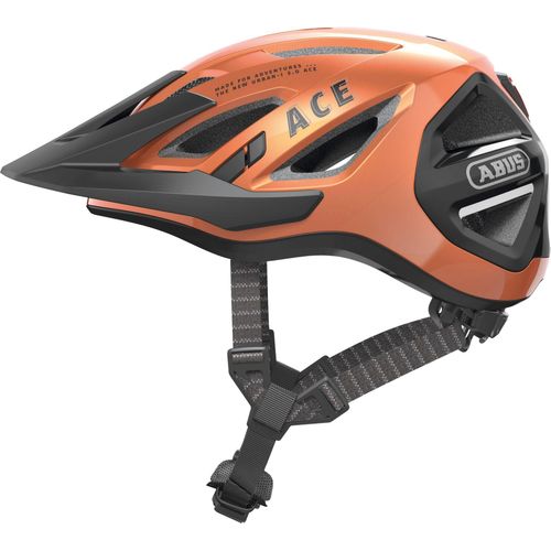 Fahrradhelm ABUS „URBAN-I 3.0 ACE“ Helme Gr. L Kopfumfang: 56 cm – 61 cm, orange Fahrradhelme für Erwachsene