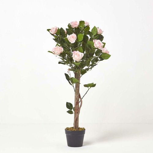 Homescapes - Kunstbaum Pink 'Rosenbaum', 90 cm - Rosa