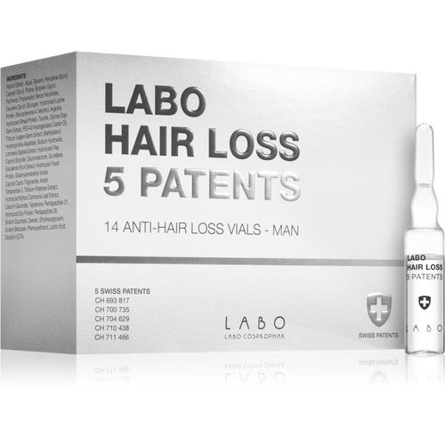 Labo Hair Loss 5 Patents Intensieve Kuur tegen Haaruitval bij Mannen 14x3,5 ml