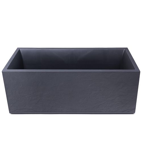 Pflanzkübel Vulkan 100 Blumentopf doppelwandig anthrazit