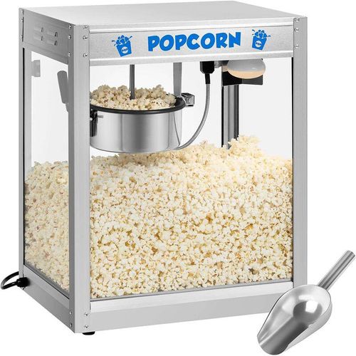 Popcornmaschine Popcornmaker Popcornautomat Popkornmaschine Popcorngerät Neu – Silbern