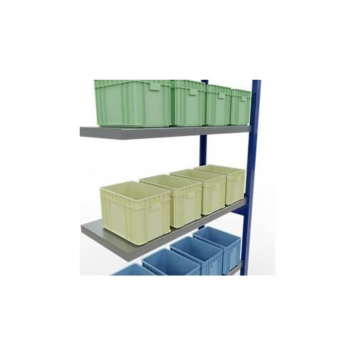 SCHULTE Lagertechnik - Stecksystem Anbauregal - 2500x1000x400 mm, Typ 250 kg