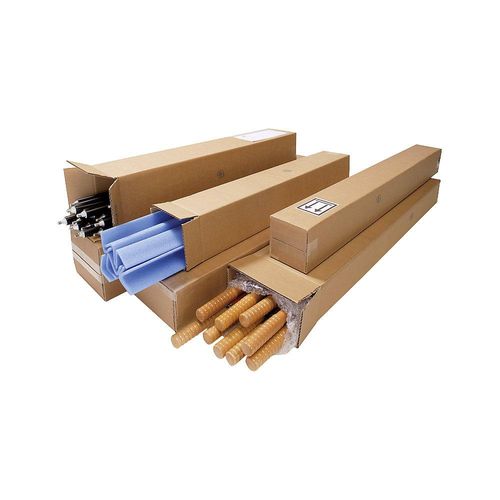 ratioform terra Langer Wellpapp-Faltkarton, braun, LxBxH 280 x 280 x 1030 mm, 2-wellig, ab 8 Stk Image