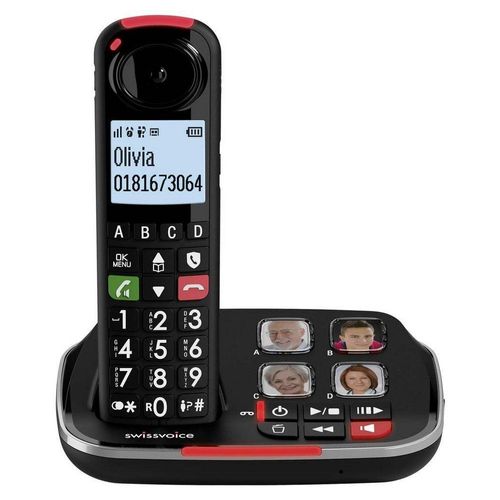 Swissvoice DECT Telefon mit Anrufbeantworter und Seniorentelefon (Anrufbeantworter