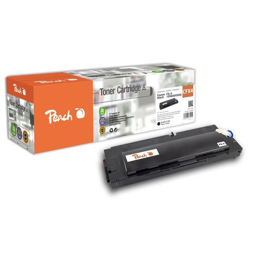 Peach CFX4 Toner bk ersetzt Canon FX-4, 1558A002AA für z.B. Canon Fax L 800, Canon Fax L 900, Canon Laser Class 8500, Canon Laser Class 9000 (wiederaufbereitet)