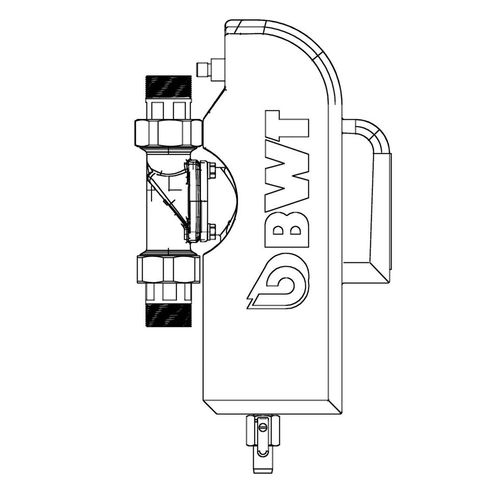 BWT Aqa therm Abscheider SLA 1" Schlamm-Luftabscheider 50217