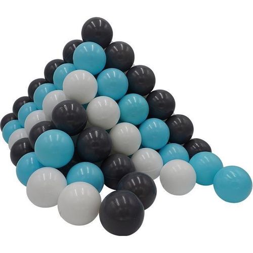 Knorrtoys® Bällebad-Bälle 100 Stück, creme/Grey/Blue, bunt