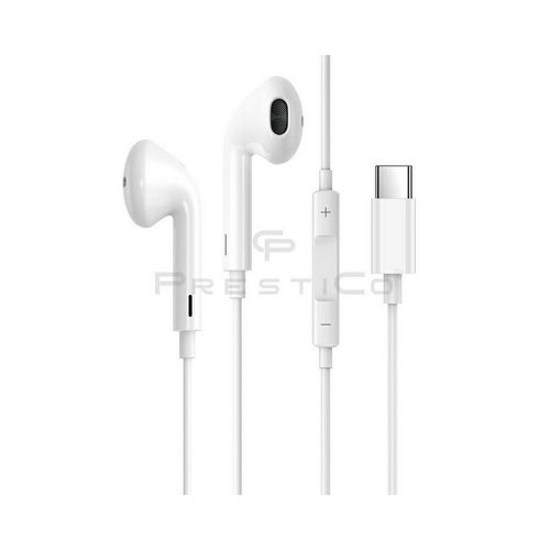 PrestiCo HF3​ In-Ear USB Typ C Kopfhörer Weiß In-Ear-Kopfhörer (Kabelgebunden