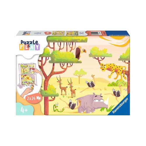 Puzzle PUZZLE&PLAY - TIERE 2 2x24-teilig