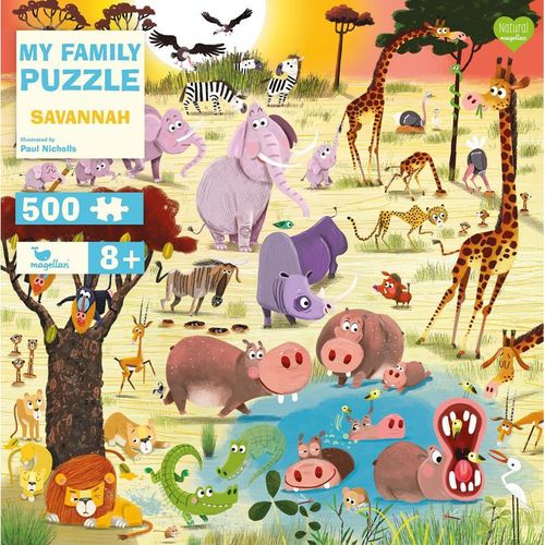 Puzzle MY FAMILY PUZZLE – SAVANNE 500-teilig