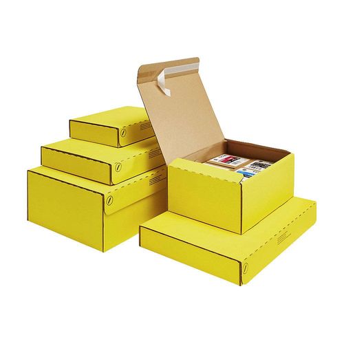 ratioform Postversandbox, mit Selbstklebeverschluss, VE 10 Stk, LxBxH 214 x 151 x 40 mm, ab 15 VE