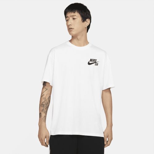 Nike SB Skateboard-T-Shirt mit Logo – Weiß