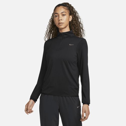 Haut de running à 1/4 de zip avec protection UV Nike Swift pour femme - Noir